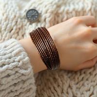 Bracciale intrecciato - rame