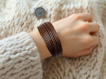 Bracciale intrecciato - rame