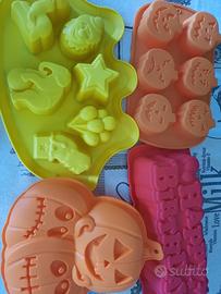 set 4 forme in silicone da forno
