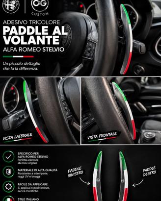 adesivo tricolore paddle volante stelvio