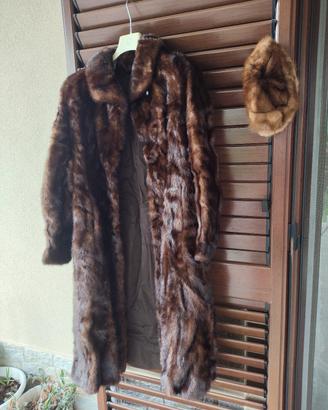 Cappotto di visone con accessori. Taglia 46/48