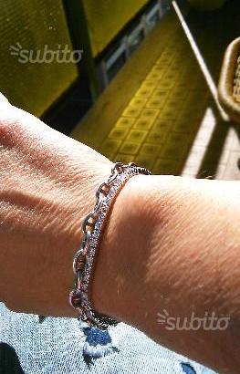 Bracciale tennis oro bianco diamanti 1,10 ct G VSI