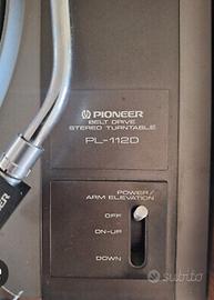 PIATTO PIONEER STEREO TURNER TABLET PL112D VINTAGE