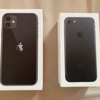 iPhone 11 Nero 64GB e iPhone 7 Nero 32GB