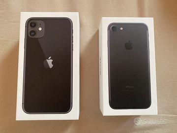 iPhone 11 Nero 64GB e iPhone 7 Nero 32GB