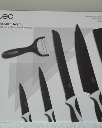 Serie coltelli professionali in stile svizzero