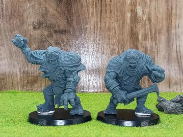 Hill Trolls di Angmar mesbg lotr