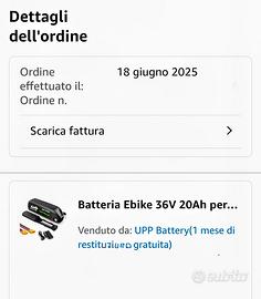 Batteria bici elettrica 