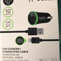 Alimentatore USB da Auto Belkin e Cavo Lightning