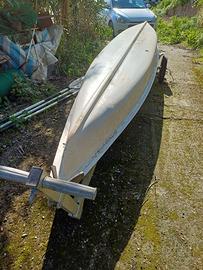 Canoa doppia con carrello