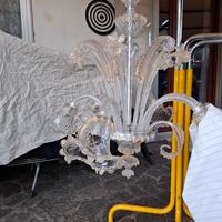 murano lampadario sei luci