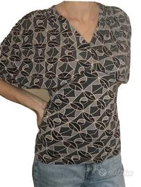 Maglietta maniche ampie fantasia anni 60