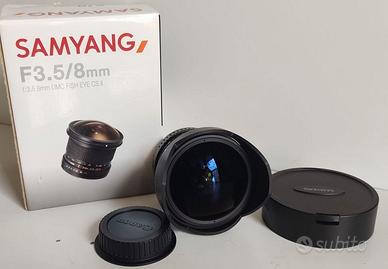 Obiettivo Samyang 8mm Fish-Eye per Canon