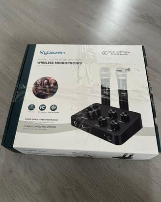 Rybozen Mixer Karaoke 2 Microfoni UHF