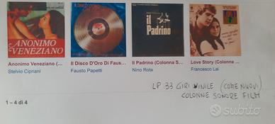 LP 33 GIRI OPERETTE e COLONNE SONORE DA FILM