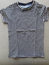 maglia a righe a maniche corte