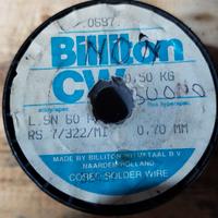 Bobina per saldatura stagno Billiton CW filo Ø 0.7