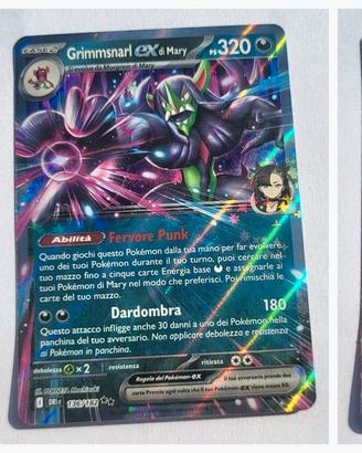 Lotto 3 carte Pokemon Spewpa Grimmsnarl Salazzle