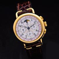 Bulova Chronograph Moonphases 18kt gold 38mm manua