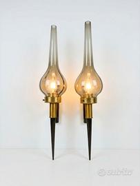 Applique lampade lampadari vintage design vetro