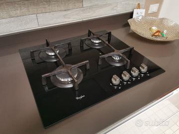 Piano cottura Whirpool 4 fuochi in vetro temprato