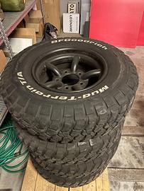 4 Cerchi Land Rover Defender + Gomme 50% + Dadi