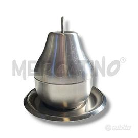 ZUCCHERIERA VINTAGE ACCIAIO PERA CON PIATTINO 15 C