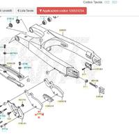 Cruna catena Sx Kawasaki KX 125 120531234