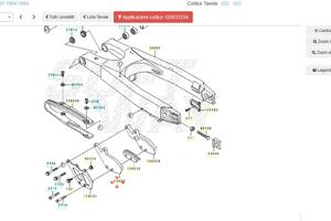 Cruna catena Sx Kawasaki KX 125 120531234