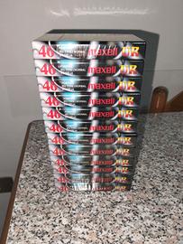 Lotto 12 cassette audio Maxell UR46 sigillate 