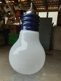 Lampadario vetro opalino