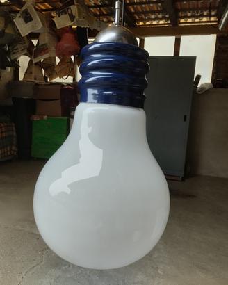 Lampadario vetro opalino
