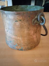 Secchiello antico in rame