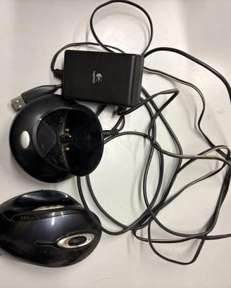 mouse laser logitech MX1000 completo di base di ri