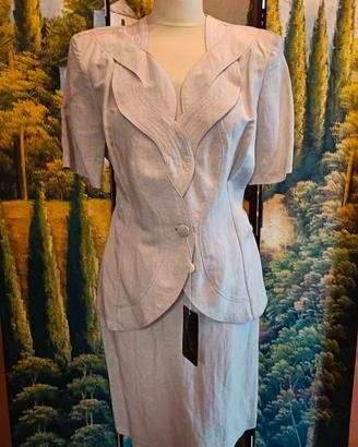 Tailleur DYUMAR NUOVO completo misto lino - Tg.42