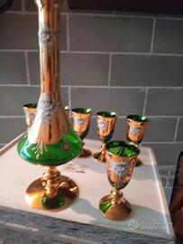 vetro di murano decorato in oro