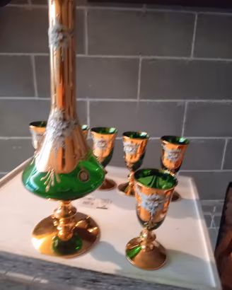vetro di murano decorato in oro
