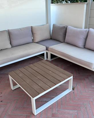 Set divanetti angolare da esterno