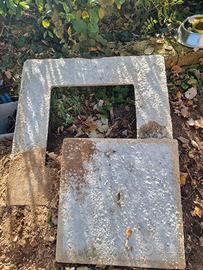 Coperchio chiusino in cemento 90x90 e 30x30