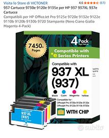 Cartucce HP 937XL 937 Nero Ciano Giallo Magenta
