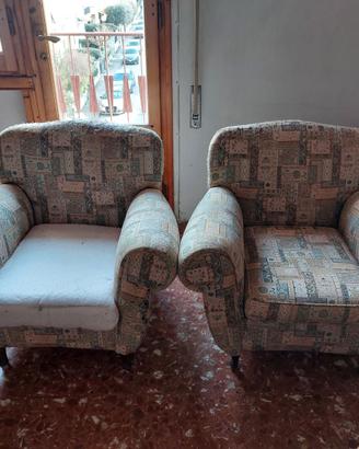Coppia di poltrone da rifoderare