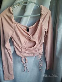 Maglietta donna rosa antico