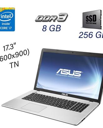 Notebook ASUS X750J 8 GB RAM 256 GB SSD 17" gaming
