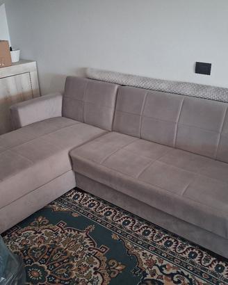 divano letto con chaise longue come nuovo