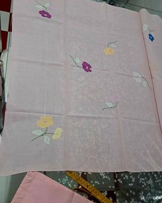 tovaglietta  the vintagecin lino ricamata