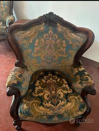 Set salotto vintage. 2 poltrone 1 divano