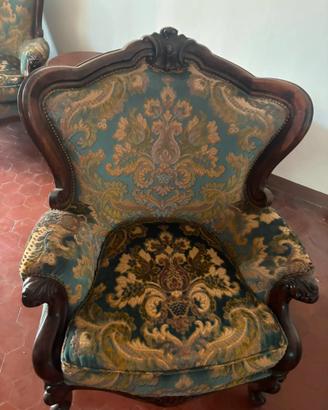 Set salotto vintage. 2 poltrone 1 divano