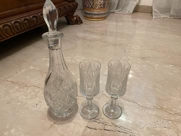 Servizio 6 bicchieri cristallo d’epoca