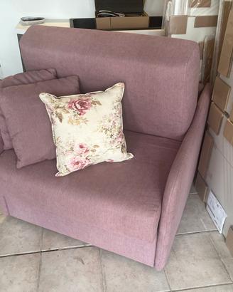 Poltrona letto nuova braccioli stretti mat 19 cm