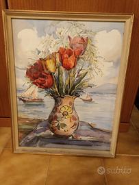 quadro acquerello bianconi pitti roma